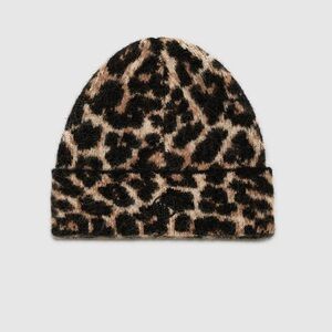Anine Bing Wool Leopard Elia Beanie